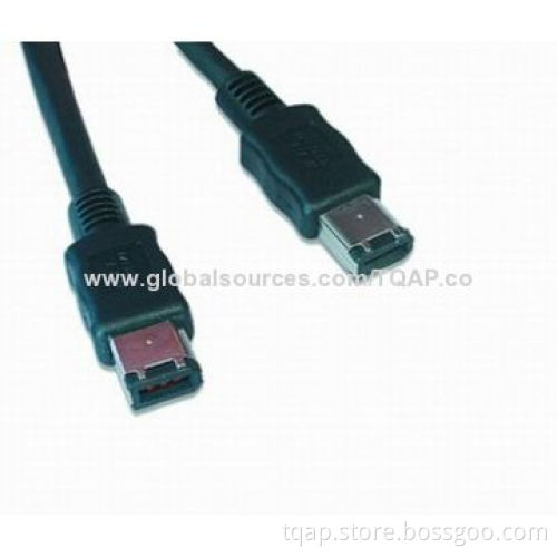 FireWire IEEE 1394 cable, 6P/6P, 10ft length